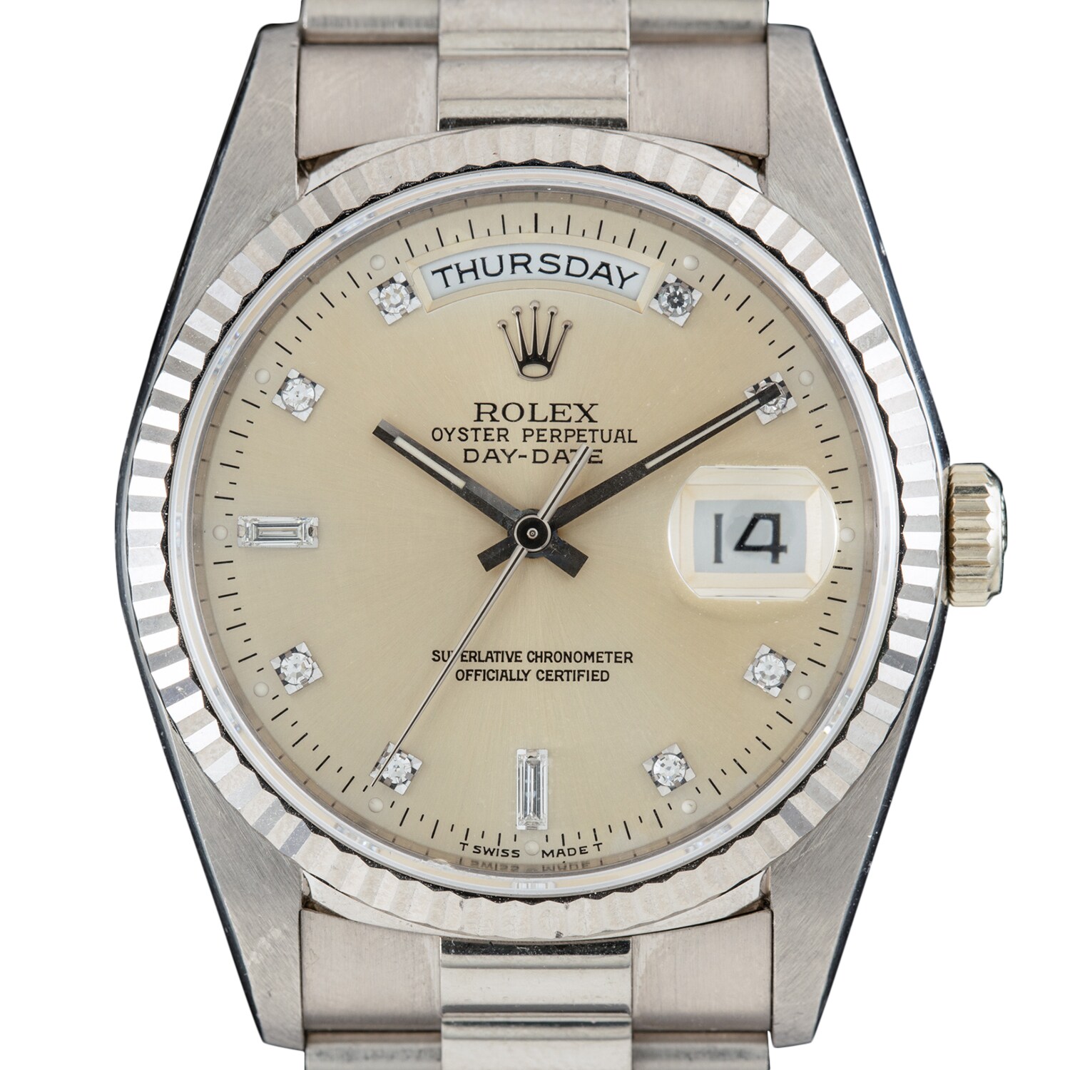 Pre-Owned Rolex by Analog Shift Pre-Owned Rolex Day-Date Diamond Dial