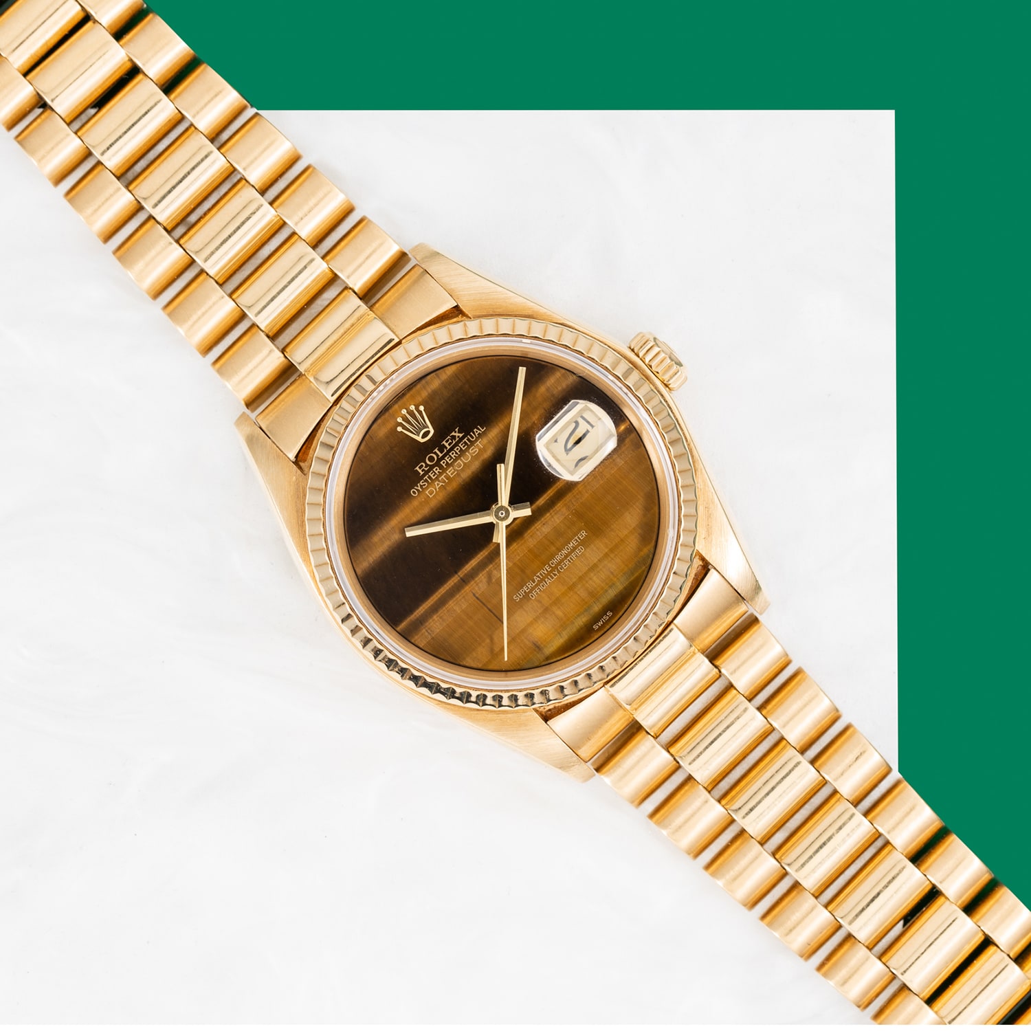 Pre-Owned Rolex by Analog Shift Pre-Owned Rolex Datejust Tiger's Eye Dial  AS03983/6545279