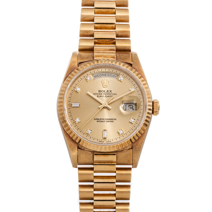 Pre-Owned Rolex by Analog Shift Pre-Owned Rolex Day-Date Diamond Dial