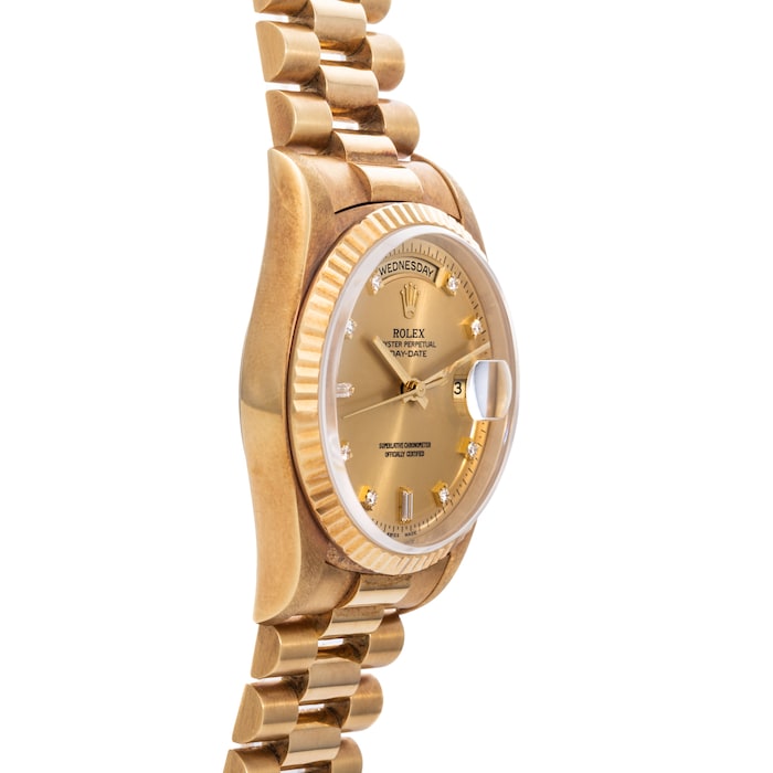 Pre-Owned Rolex by Analog Shift Pre-Owned Rolex Day-Date Diamond Dial
