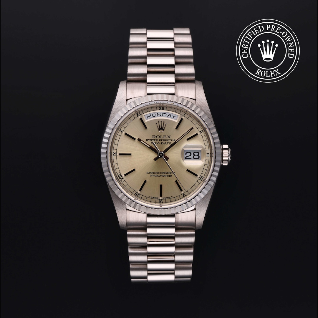 Rolex Certified Pre Owned Day Date 36 M18239 Watches Of