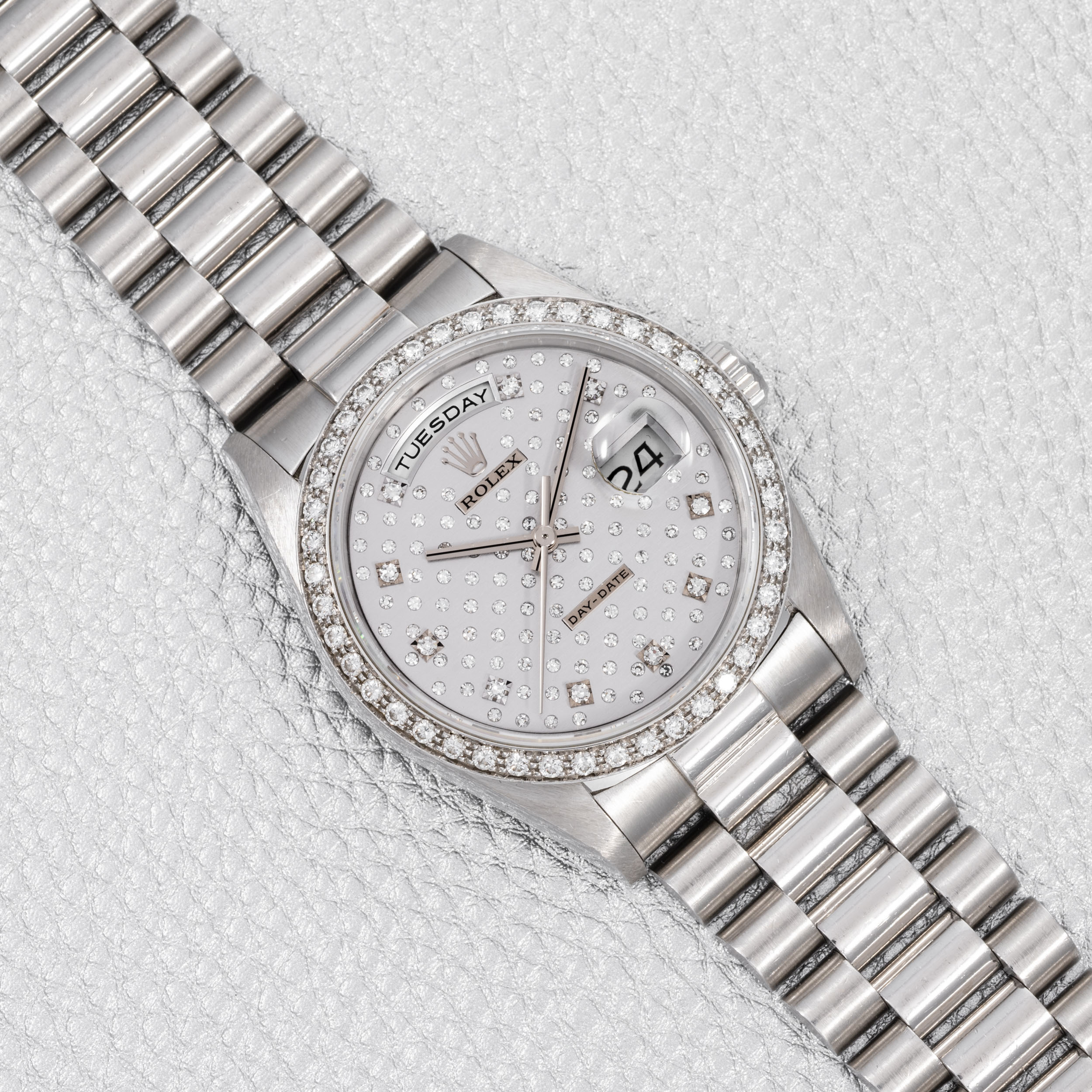 rolex day date diamond face