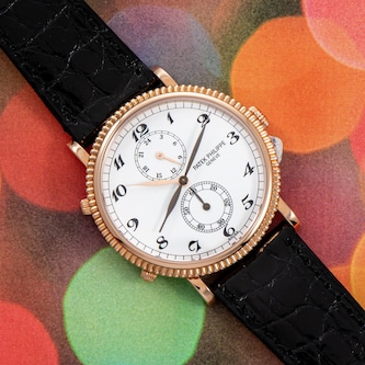Pre-Owned Patek Philippe by Analog Shift Patek Philippe Calatrava Travel Time Pre-Owned Patek Philippe by Analog Shift Patek Philippe Calatrava Travel Time