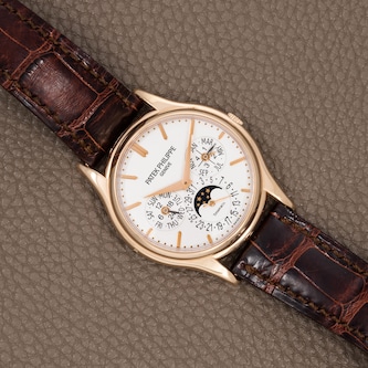 Pre-Owned Patek Philippe Perpetual Calendar 'Tiffany'