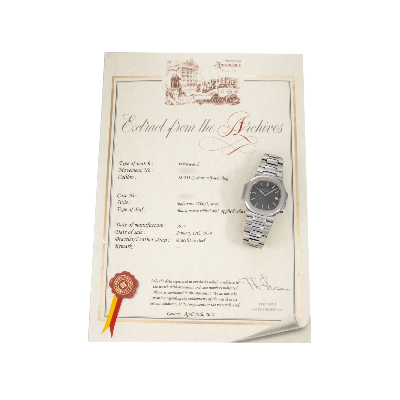 Pre-Owned Patek Philippe Nautilus Jumbo