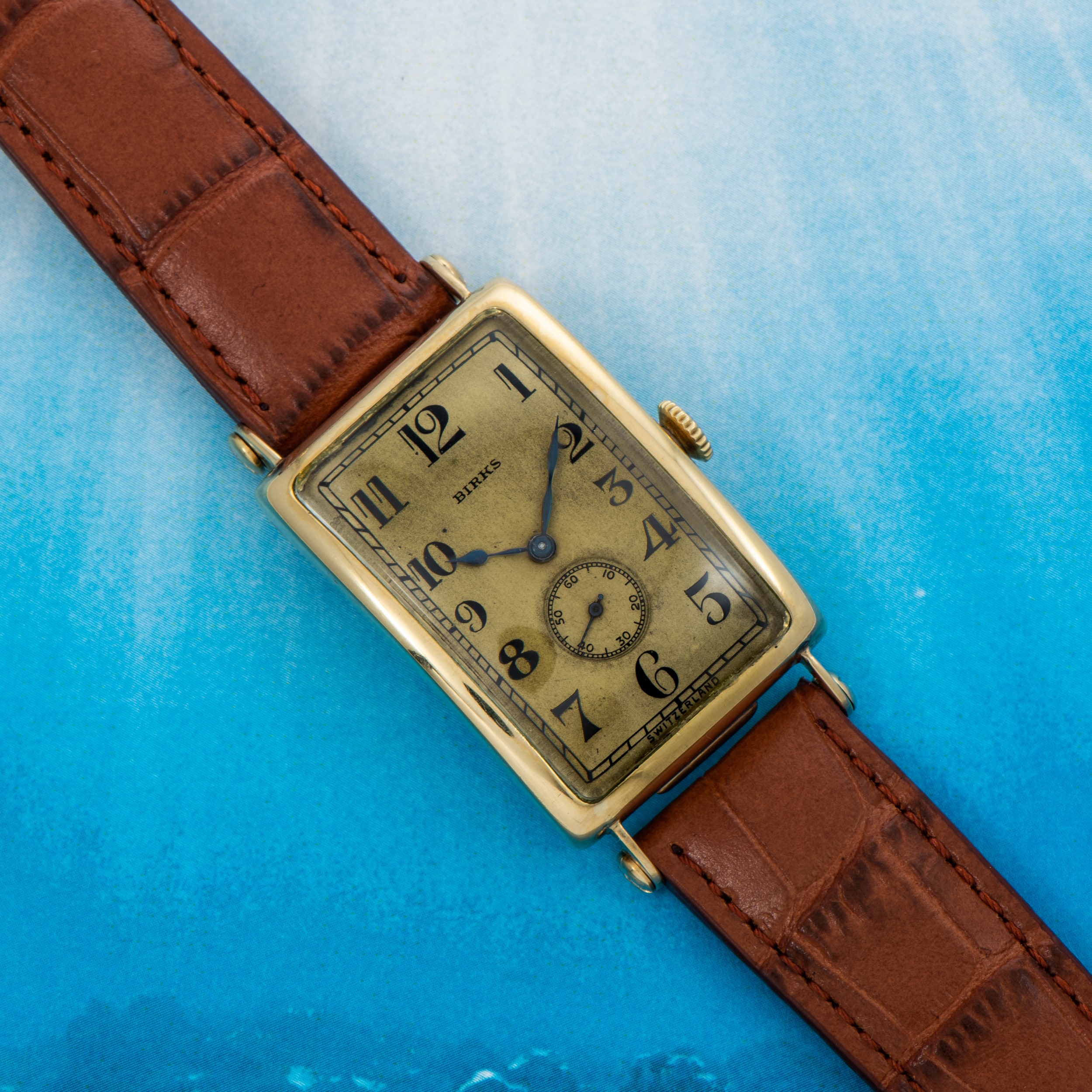 Art Deco Birks Platinum Diamond Wrist Watch - Ruby Lane