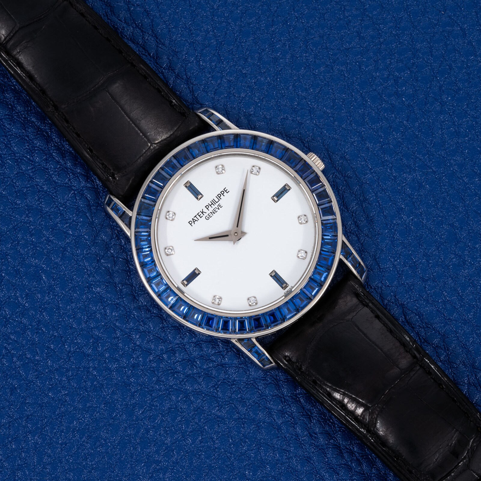 Pre-Owned Patek Philippe Patek Philippe White Gold 'Sapphire' Dress Watch