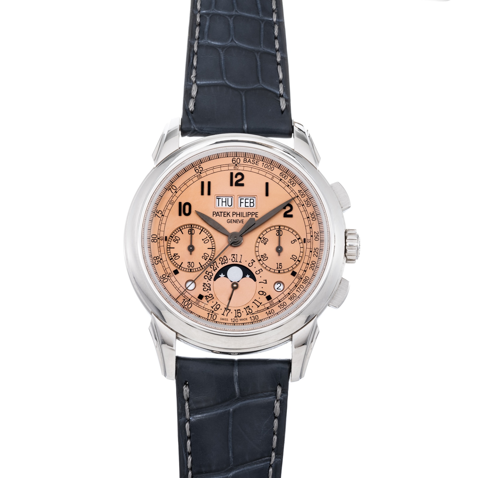 Pre-Owned Patek Philippe by Analog Shift Patek Philippe Perpetual Calendar Moonphase Chronograph 'Salmon'