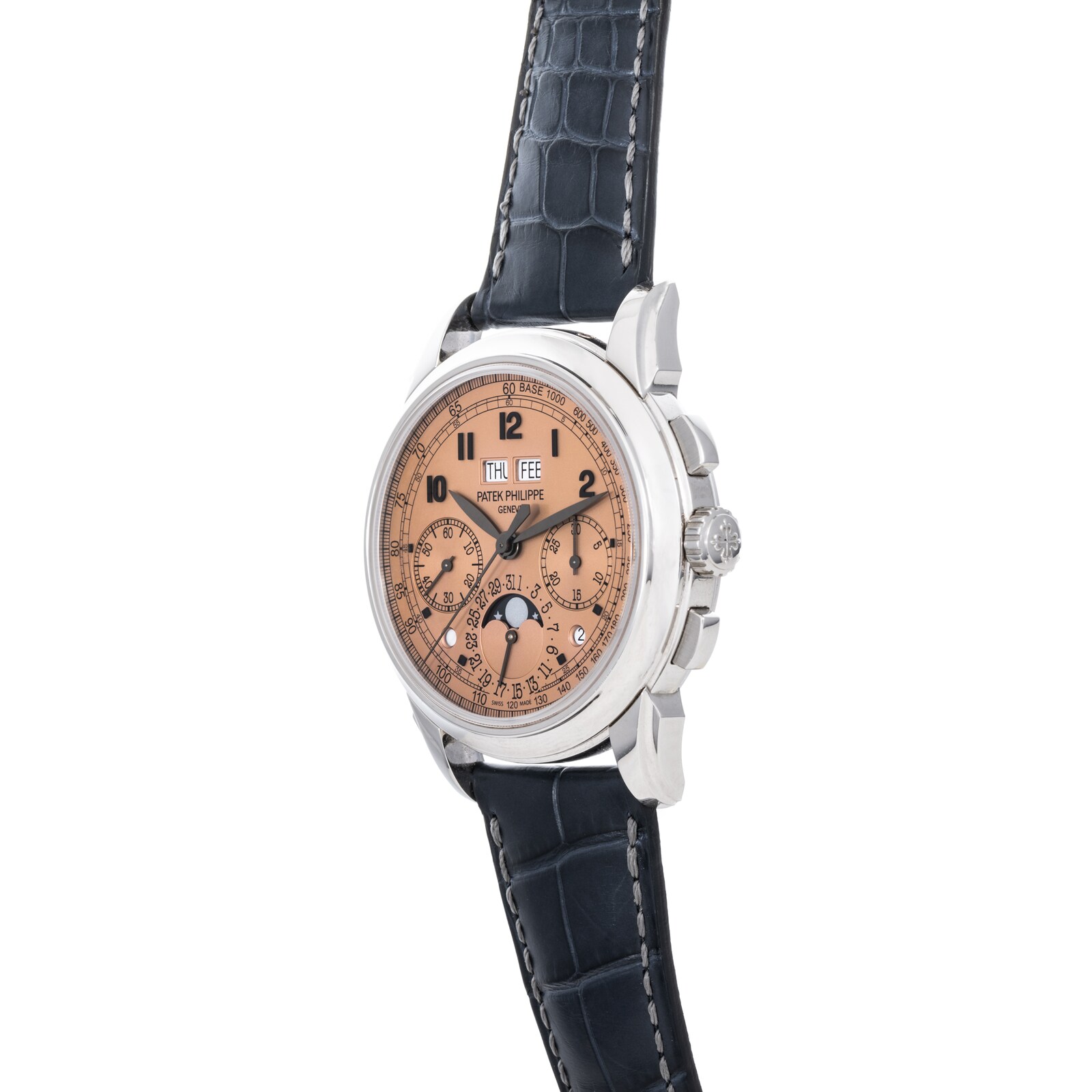 Pre-Owned Patek Philippe by Analog Shift Patek Philippe Perpetual Calendar Moonphase Chronograph 'Salmon'
