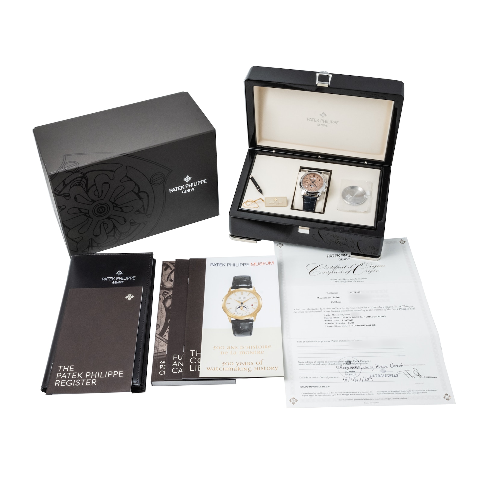 Pre-Owned Patek Philippe by Analog Shift Patek Philippe Perpetual Calendar Moonphase Chronograph 'Salmon'