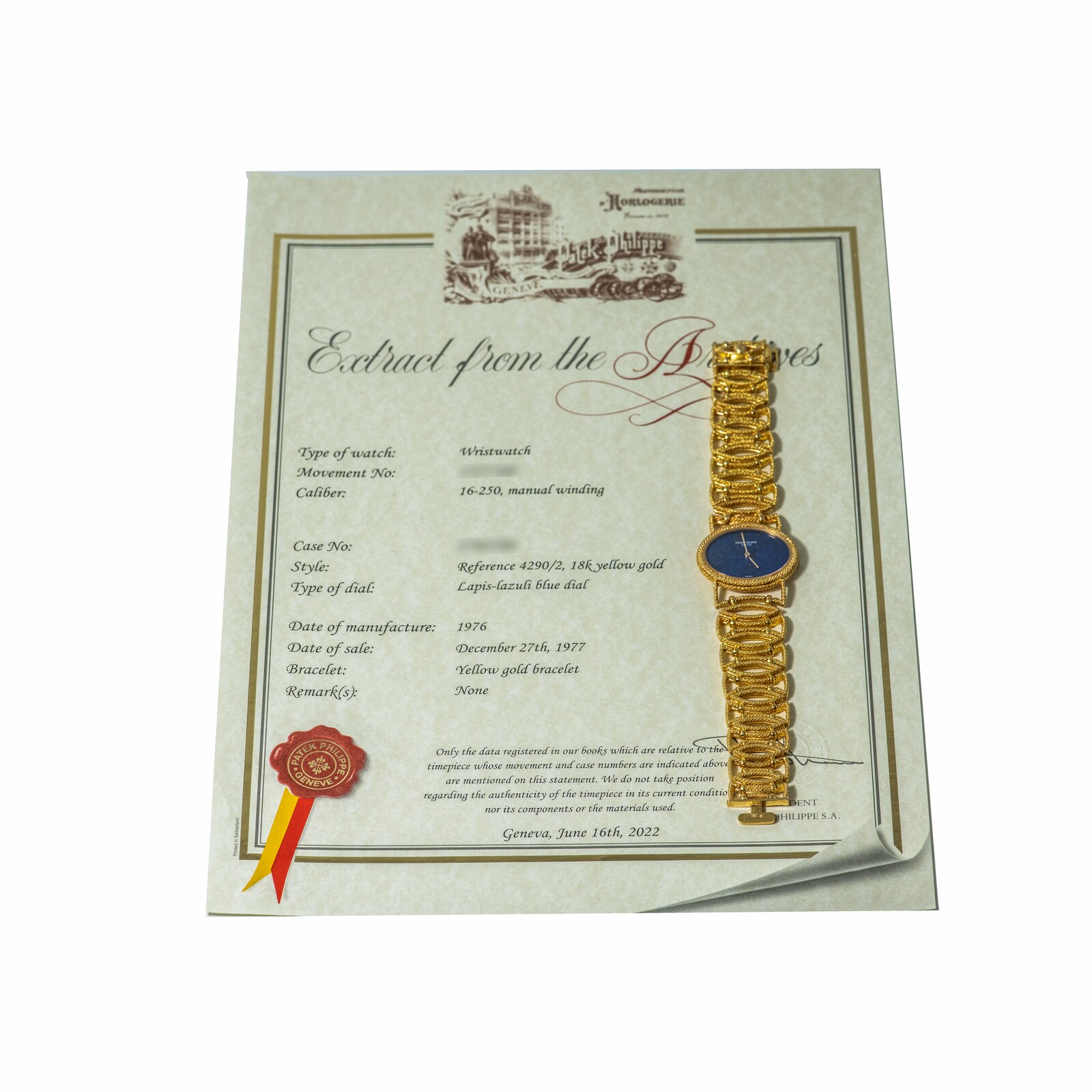 Pre-Owned Patek Philippe Ellipse 'Lapis Lazuli'
