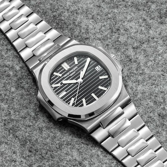 Pre-Owned Patek Philippe Patek Philippe Nautilus 'Jumbo' White Gold Pre-Owned Patek Philippe Patek Philippe Nautilus 'Jumbo' White Gold