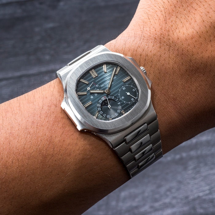 Pre-Owned Patek Philippe Patek Philippe Nautilus Power Reserve Moonphase