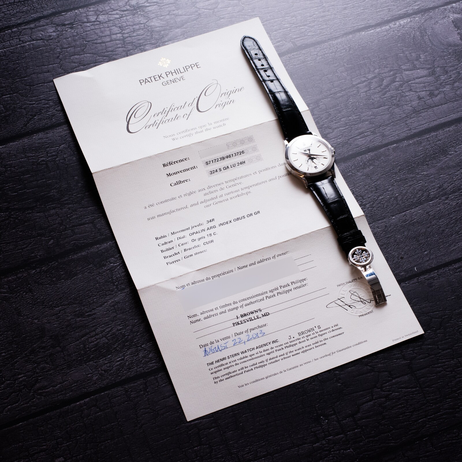 Pre-Owned Patek Philippe Patek Philippe Annual Calendar Moonphases