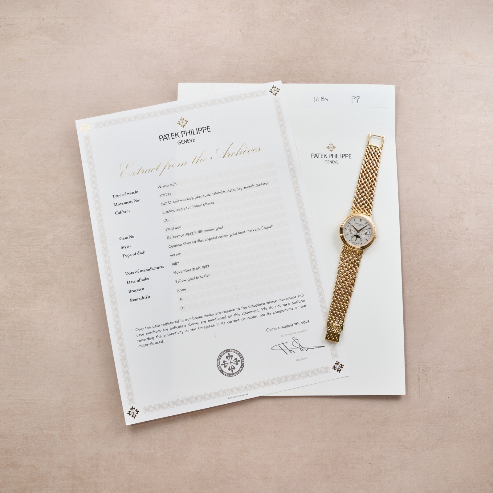 Pre-Owned Patek Philippe Perpetual Calendar