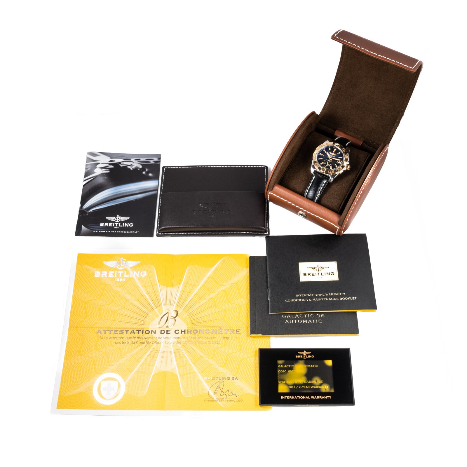 Pre-Owned Breitling Galactic 36 Two-Tone