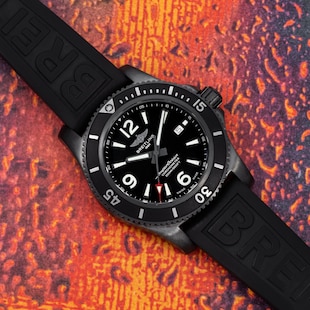 Pre-Owned Breitling by Analog Shift Superocean II Blacksteel