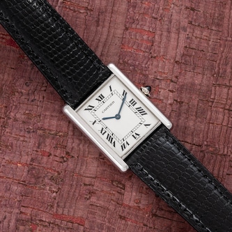 Pre-Owned Cartier by Analog Shift Tank Louis Mechanique Platinum Pre-Owned Cartier by Analog Shift Tank Louis Mechanique Platinum