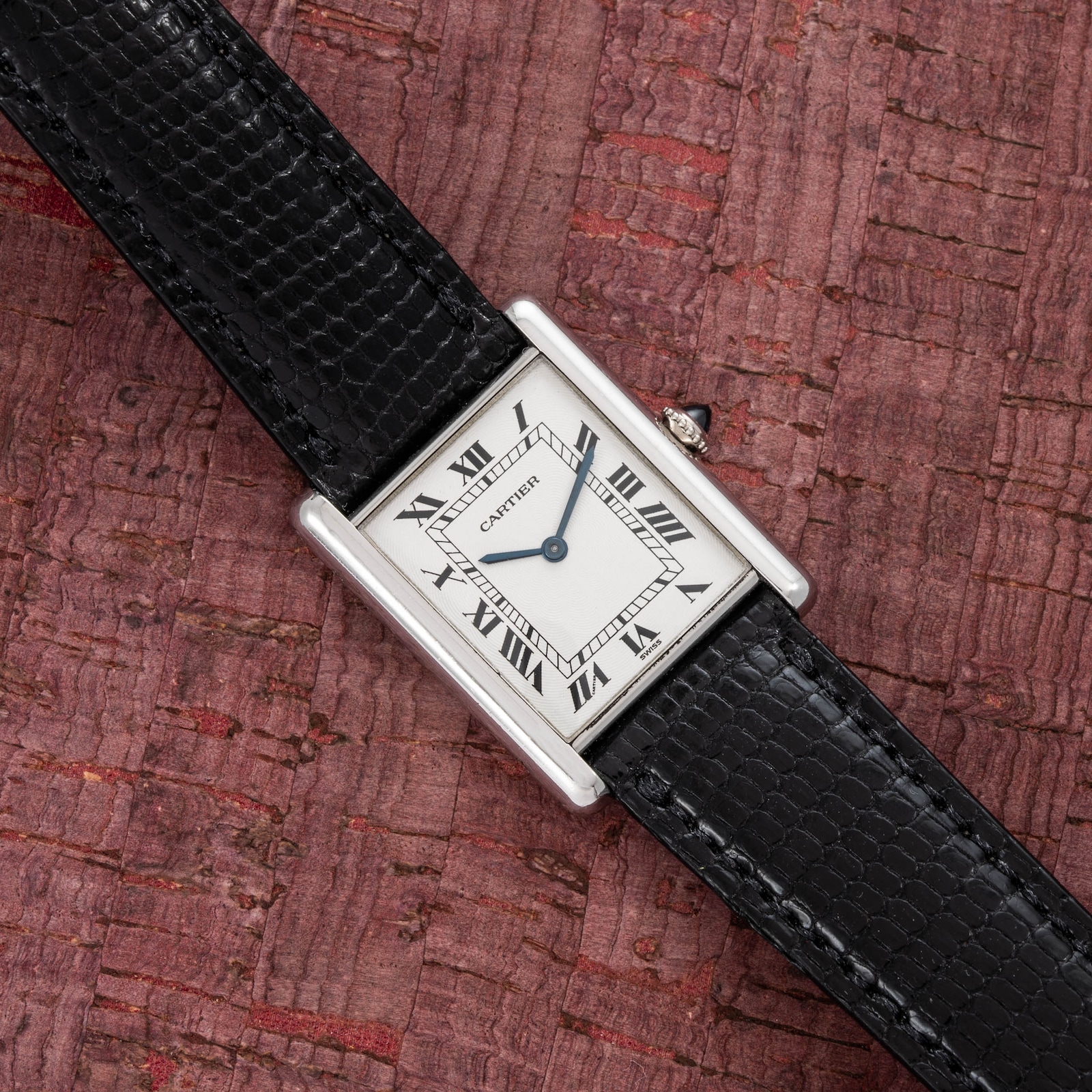 Pre-Owned Cartier by Analog Shift Tank Louis Mechanique Platinum