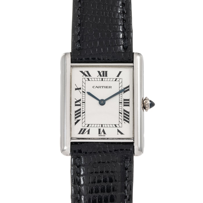 Pre-Owned Cartier by Analog Shift Tank Louis Mechanique Platinum