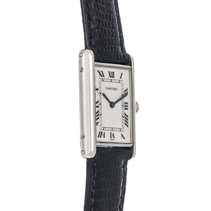 Pre-Owned Cartier by Analog Shift Tank Louis Mechanique Platinum