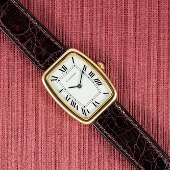 Pre-Owned Cartier by Analog Shift Tank Louis Mechanique