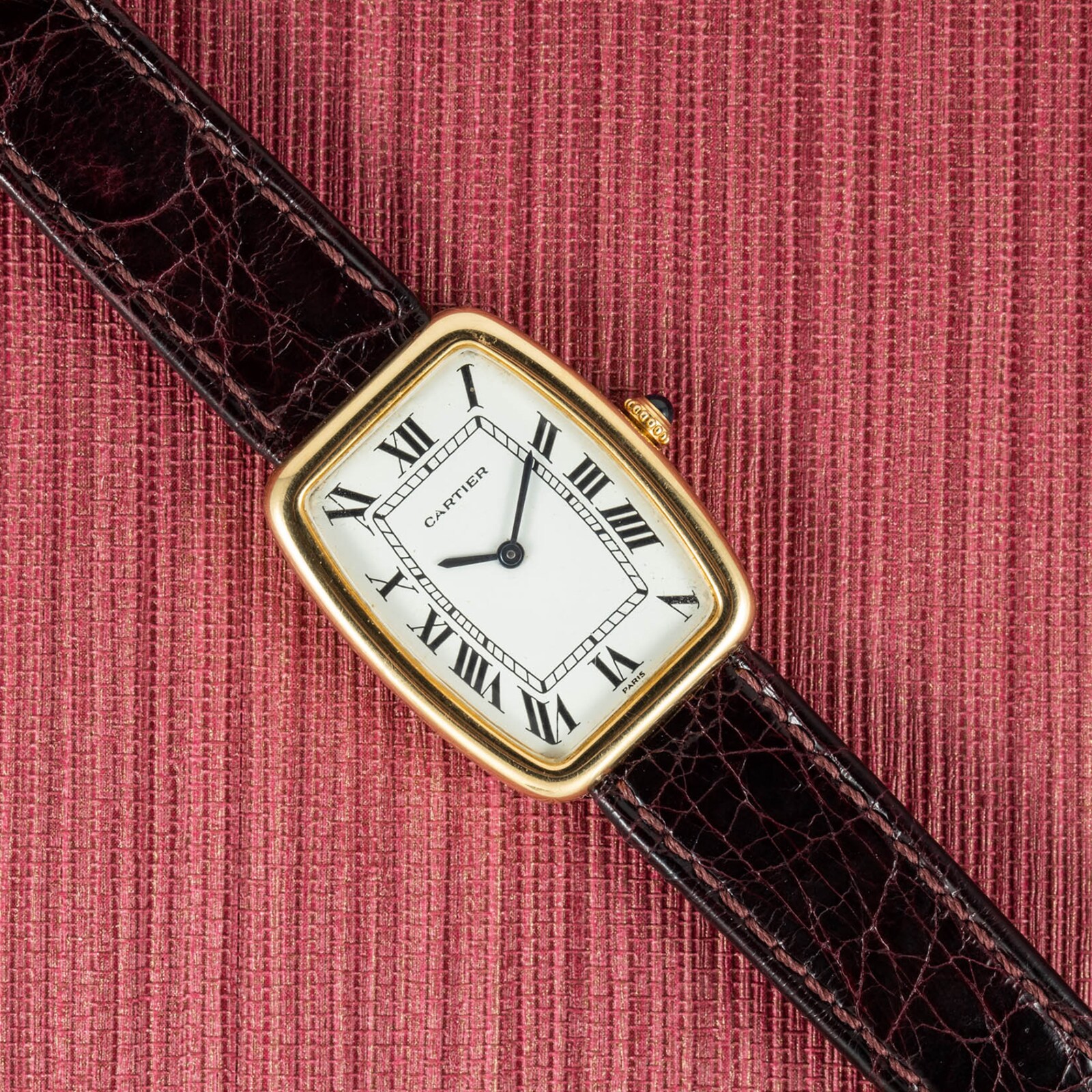 Pre-Owned Cartier by Analog Shift Tank Louis Mechanique