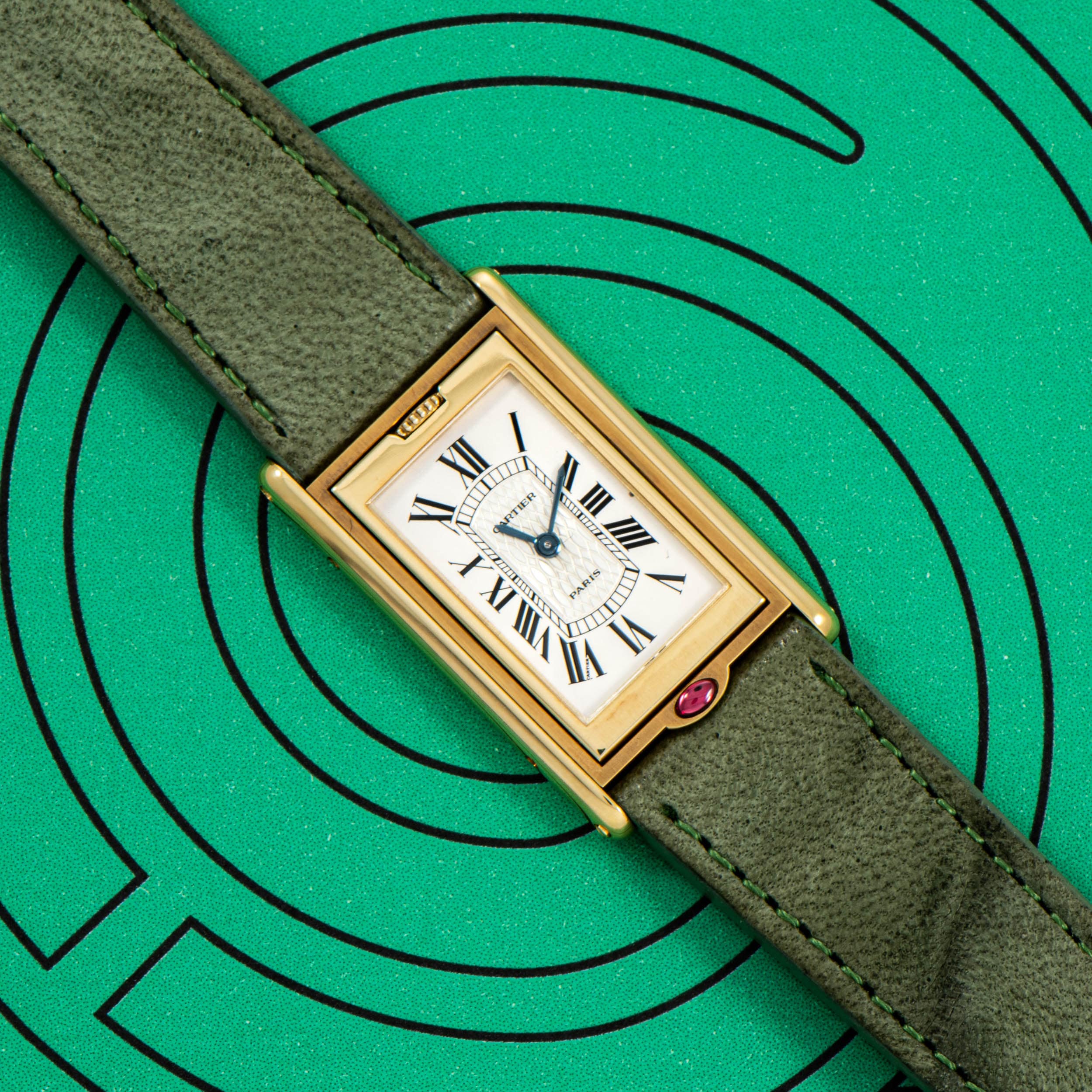 Cartier tank hotsell basculante mecanique