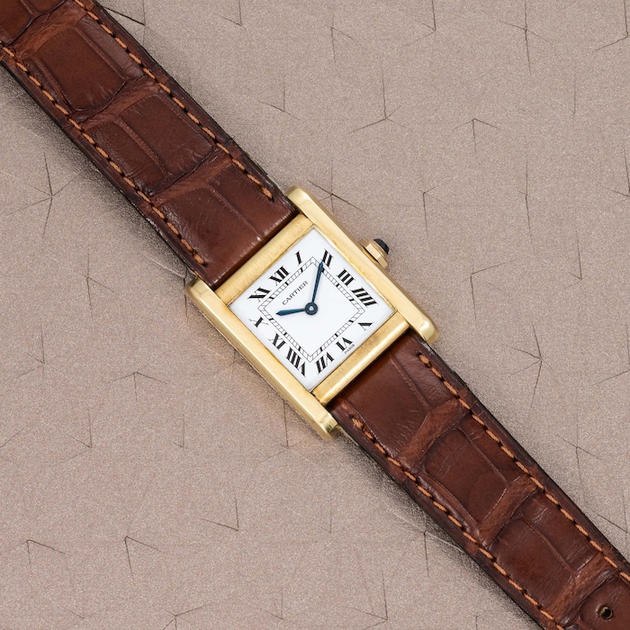 Cartier Tank Normale Cartier 66014 Small SM PM Mini 18k Gold