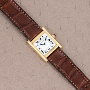 Cartier Tank Normale Cartier 66014 Small SM PM Mini 18k Gold for $8,392  for sale from a Trusted Seller on Chrono24