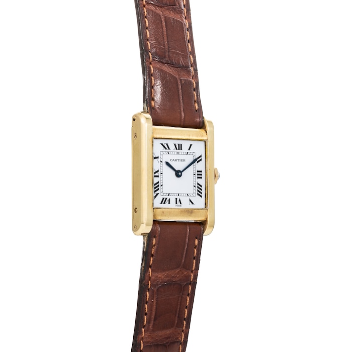 Cartier Tank Normale Cartier 66014 Small SM PM Mini 18k Gold for $8,392  for sale from a Trusted Seller on Chrono24