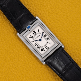 Pre-Owned Cartier by Analog Shift Tank Basculante Mecanique