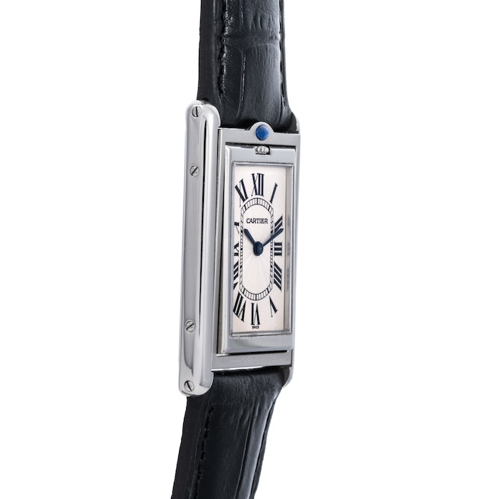 Pre-Owned Cartier by Analog Shift Tank Basculante Mecanique