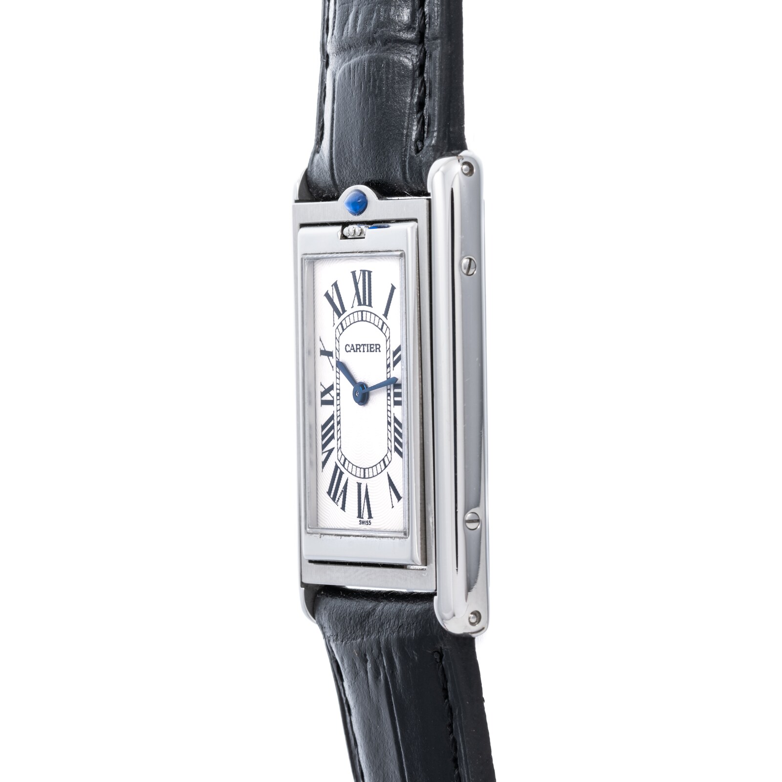 Pre-Owned Cartier by Analog Shift Tank Basculante Mecanique