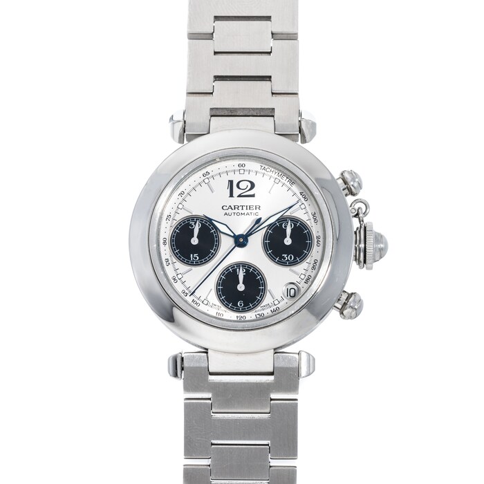 Pre-Owned Cartier Pasha 'Panda' Chronograph