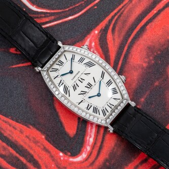 Pre-Owned Cartier Tonneau Dual-Time