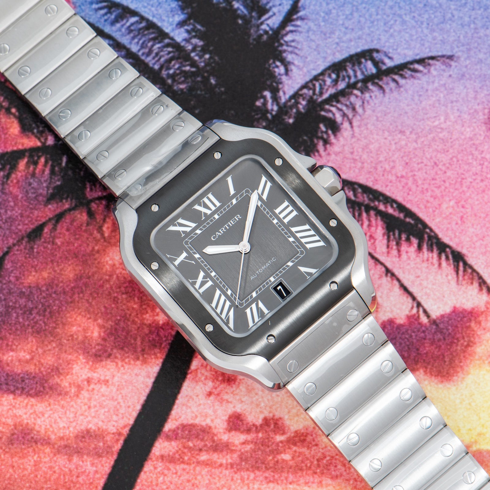 Pre-Owned Cartier Santos De Large