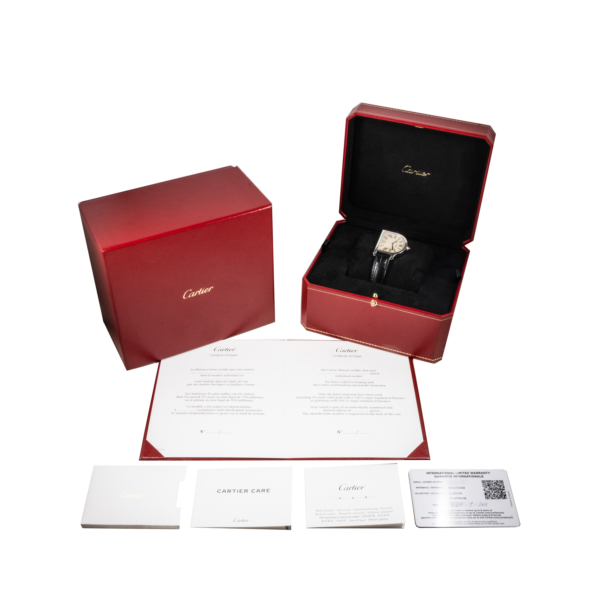 Cartier discount watch packaging