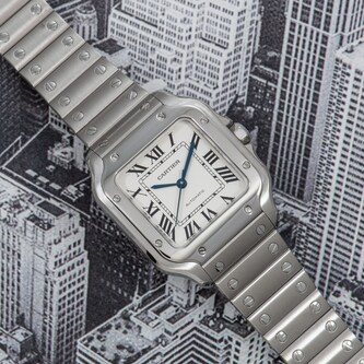 Pre-Owned Cartier Santos De Midsize