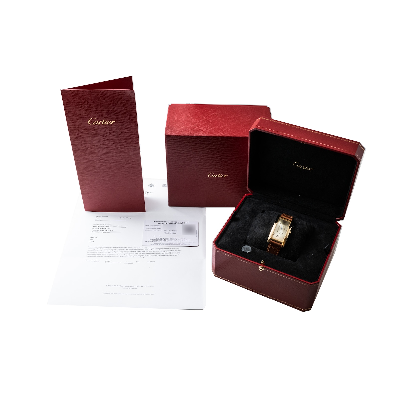 Pre-Owned Cartier Tank Cintree