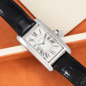 Pre-Owned Cartier Tank Americaine Platinum