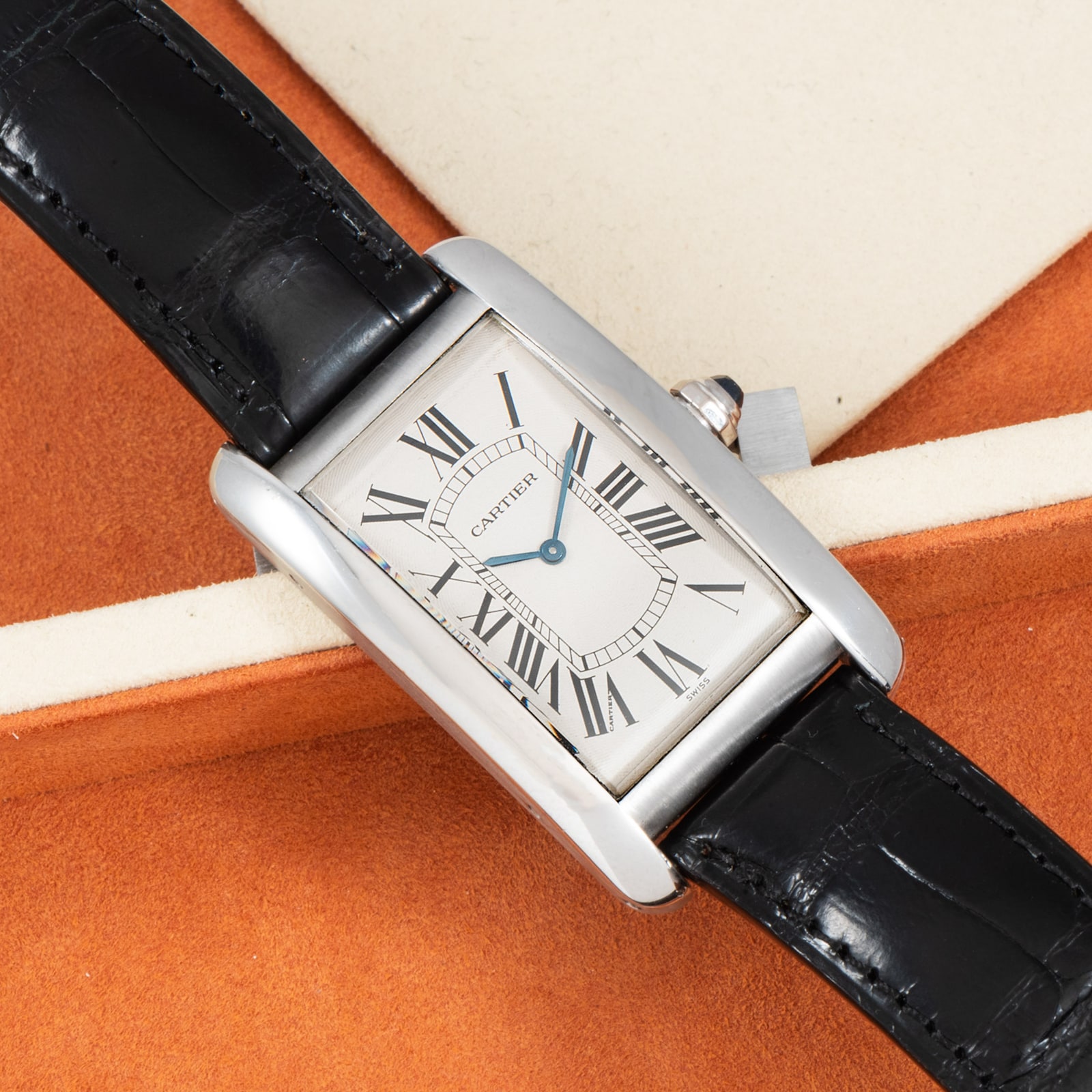 Pre-Owned Cartier Tank Americaine Platinum