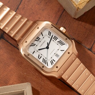 Pre-Owned Cartier Santos De Large