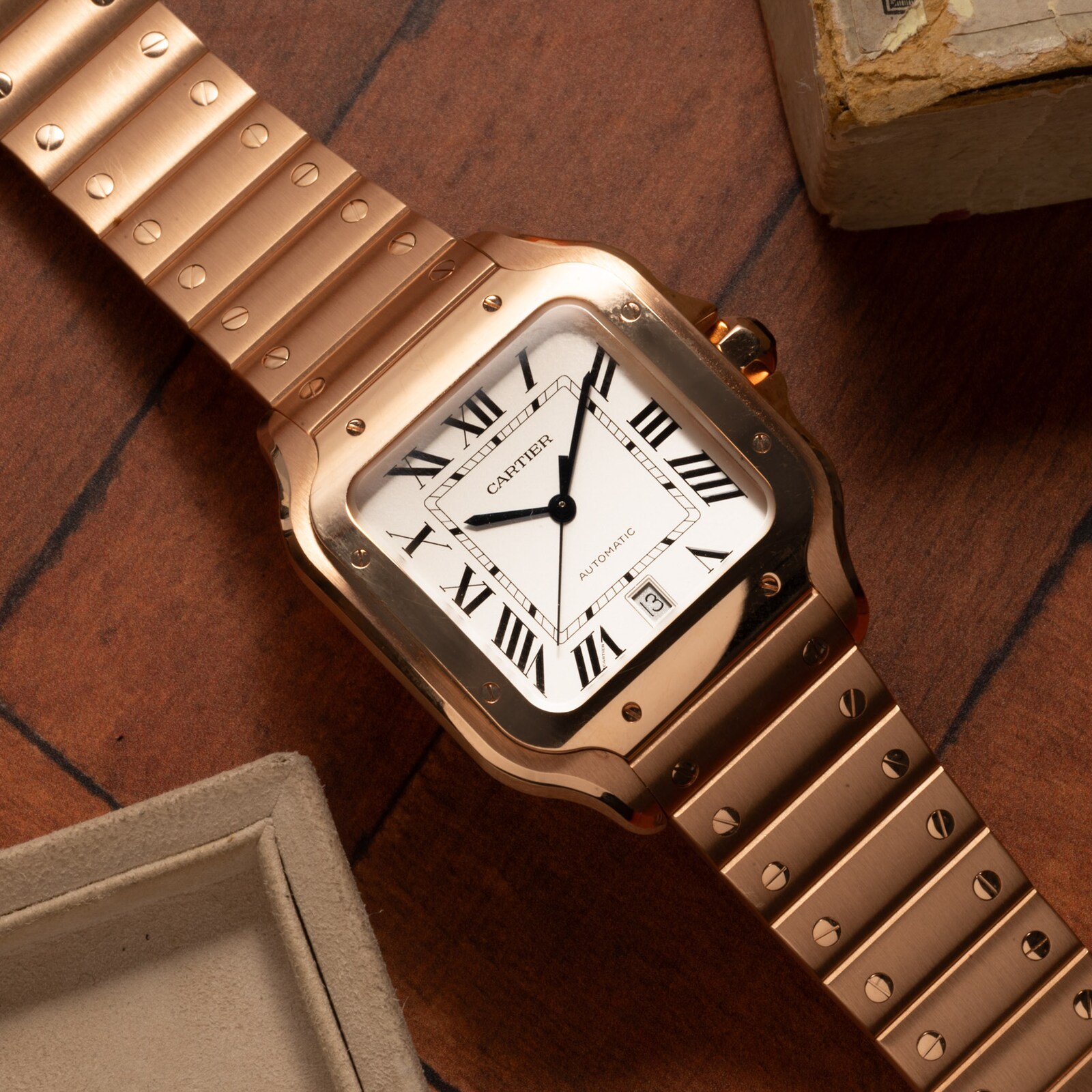 Pre-Owned Cartier Santos De Large