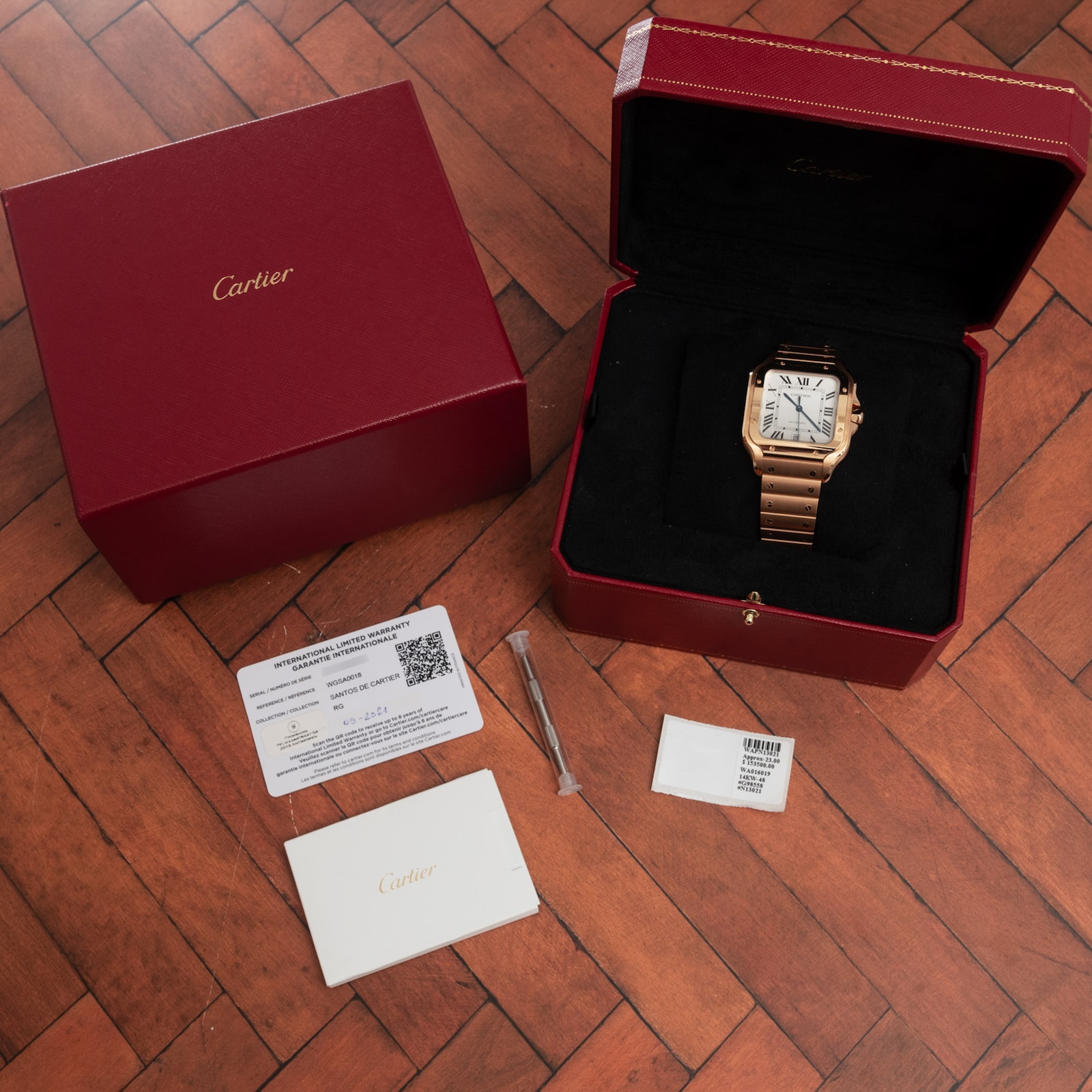 Pre-Owned Cartier Santos De Large