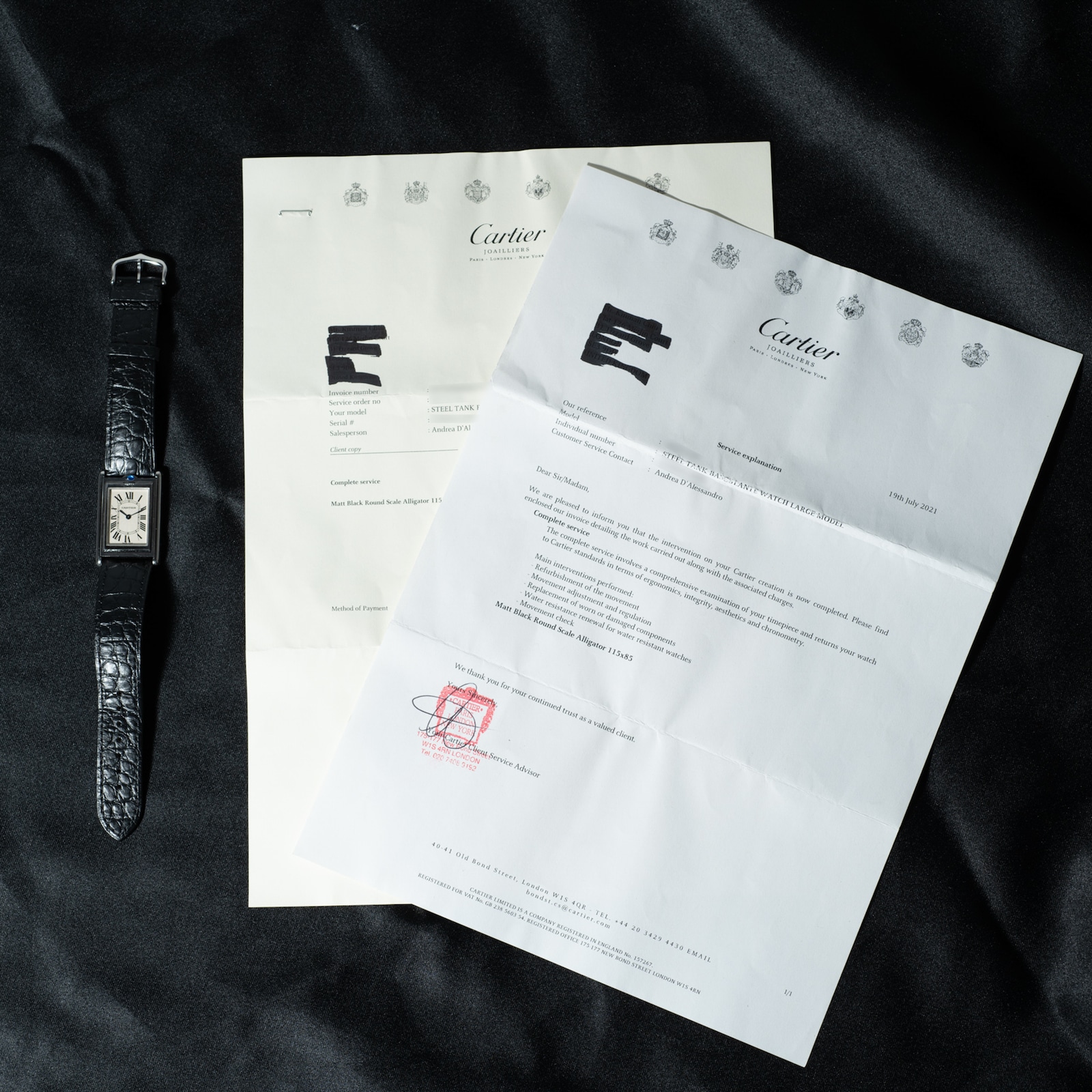 Pre-Owned Cartier Tank Basculante Mecanique