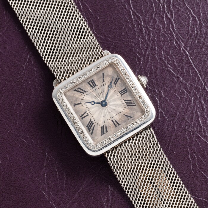 Pre-Owned Cartier Santos Platinum