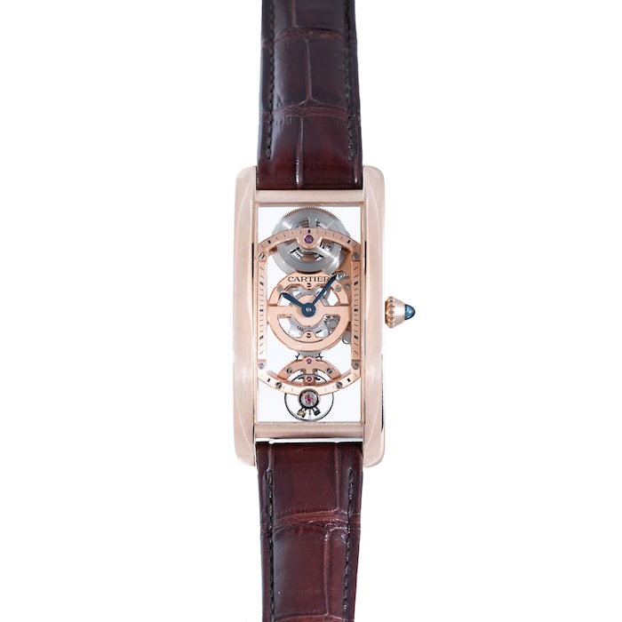 Pre-Owned Cartier Tank Cintreé Skeleton