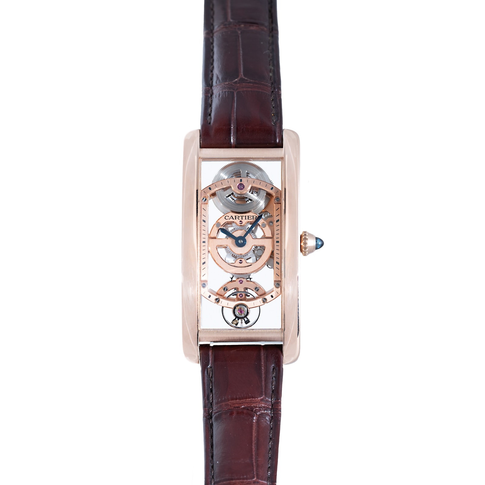 Pre-Owned Cartier Tank Cintreé Skeleton