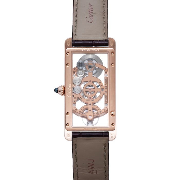 Pre-Owned Cartier Tank Cintreé Skeleton